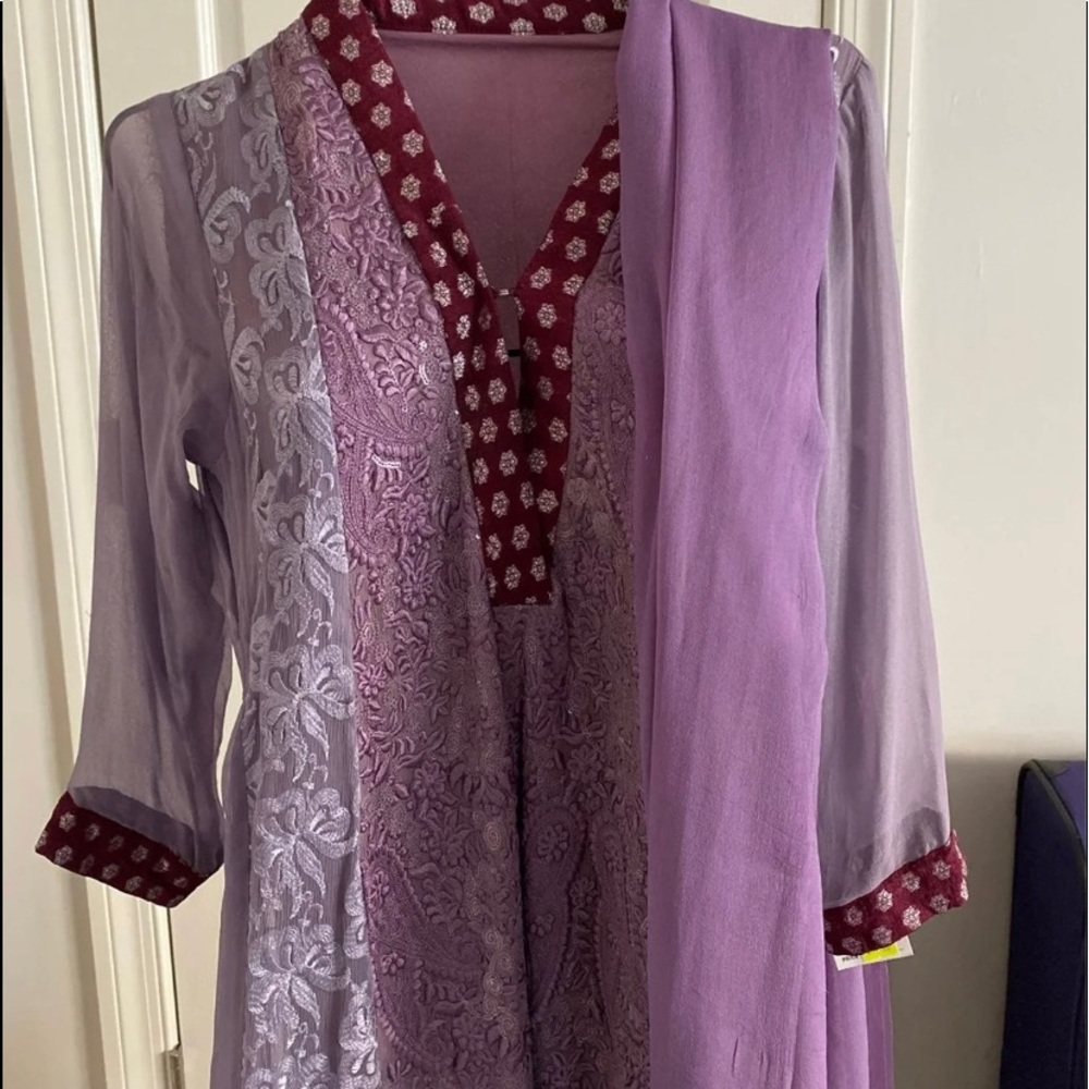 Purple Pakistani Shalwar Kameez